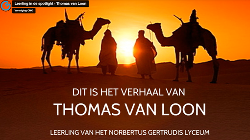 Thomas Van Loon Leerling In De Spotlight