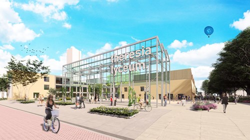 Beeld: Impressie van het voorlopig ontwerp (schets)